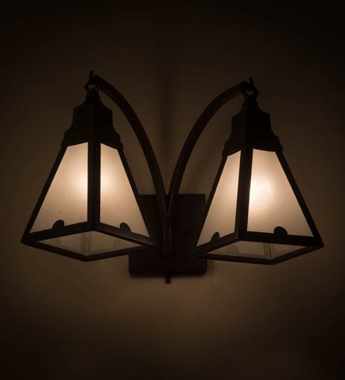 18"W Arnage 2 Lt Wall Sconce