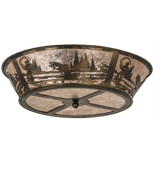 22"W Fly Fishing Creek Flushmount