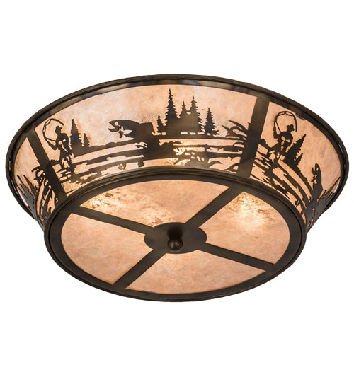 22"W Fly Fishing Creek Flushmount