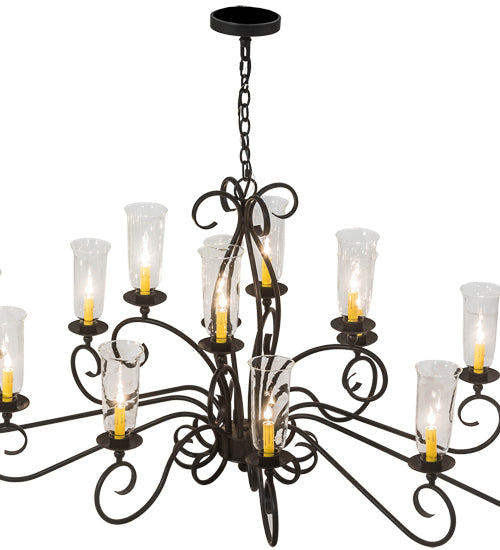 60"L Wallis 14 Lt Oblong Chandelier