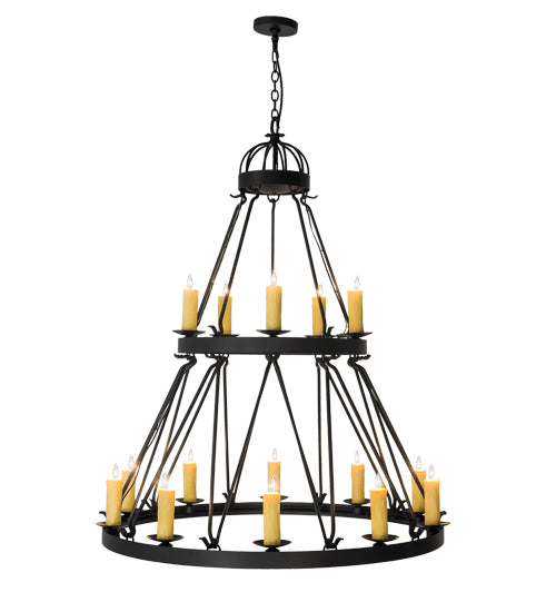 48"W Lakeshore 15 Lt Chandelier