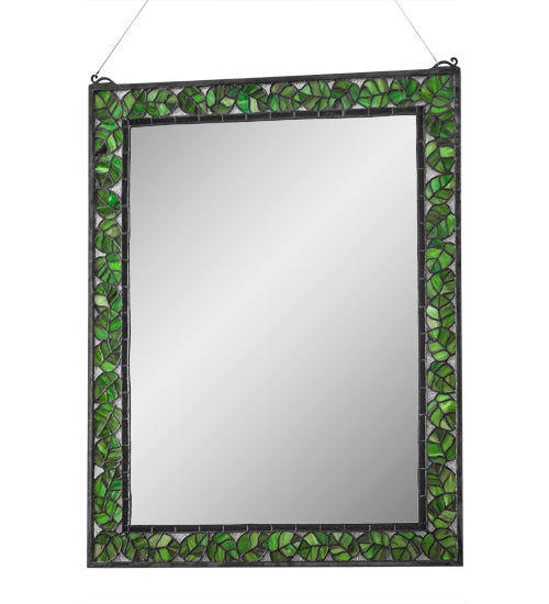 28" Wide X 36" High Leaf Mirror