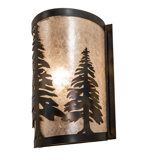 8" Wide Tall Pines Wall Sconce