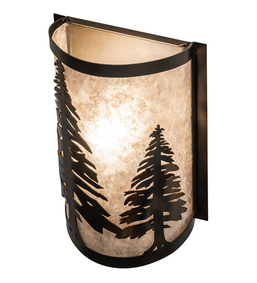 8" Wide Tall Pines Wall Sconce