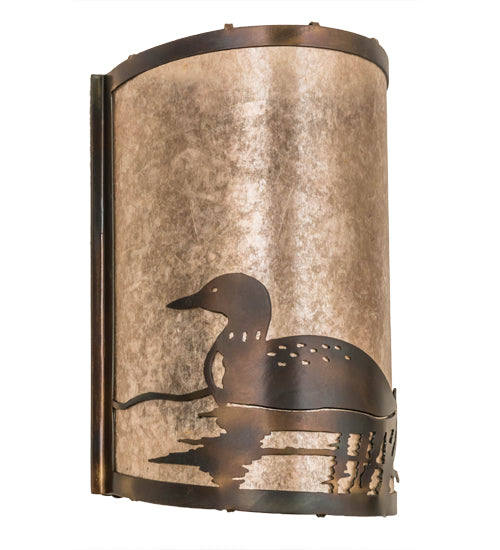 8" Wide Loon Left Wall Sconce