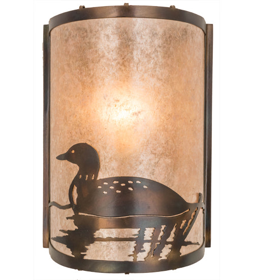 8" Wide Loon Left Wall Sconce