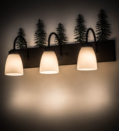 24"Wide Tall Pines 3 Light Vanity Light