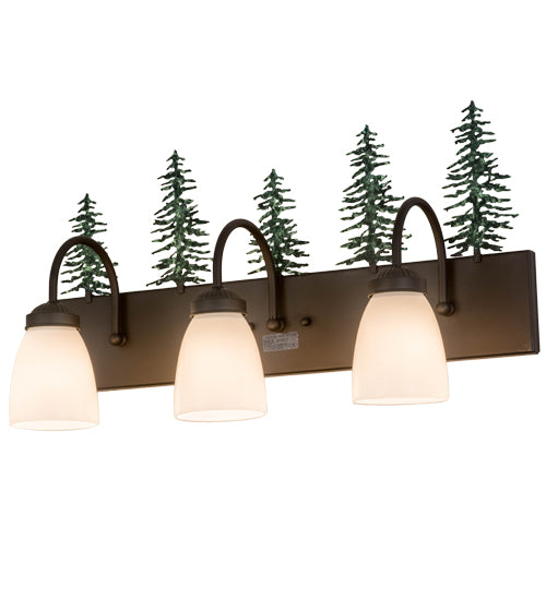 24"Wide Tall Pines 3 Light Vanity Light