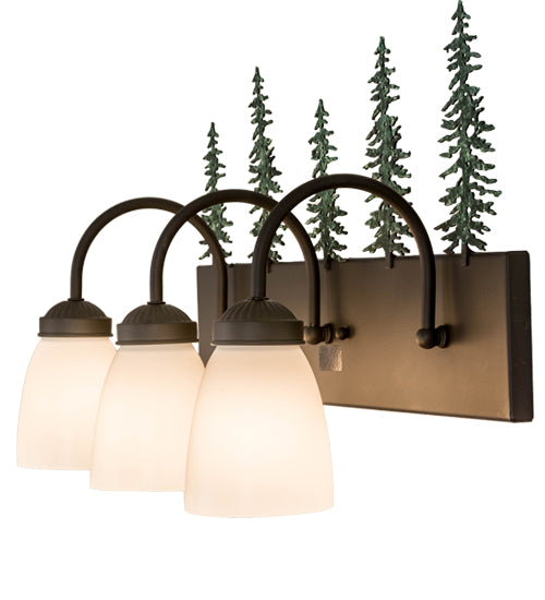 24"Wide Tall Pines 3 Light Vanity Light