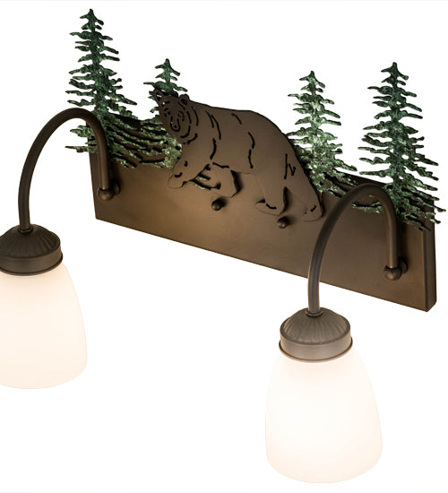 16" Wide Lone Bear 2 Light Vanity