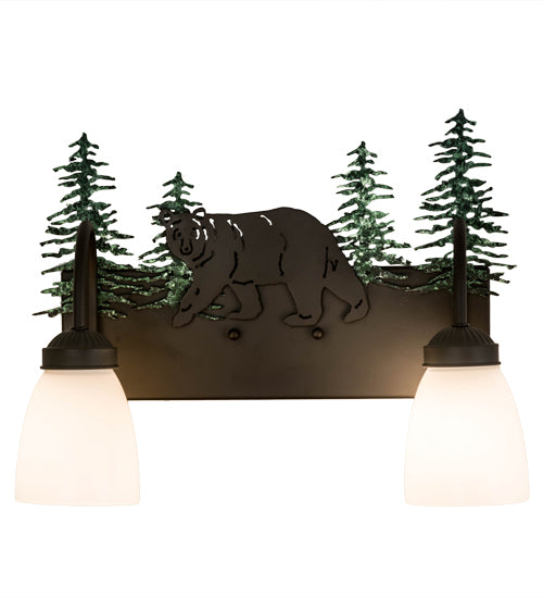 16" Wide Lone Bear 2 Light Vanity