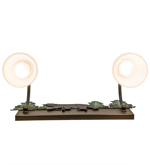 16" Wide Lone Bear 2 Light Vanity