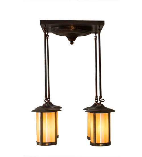 28" Wide Fulton Prime 4 Lt Pendant