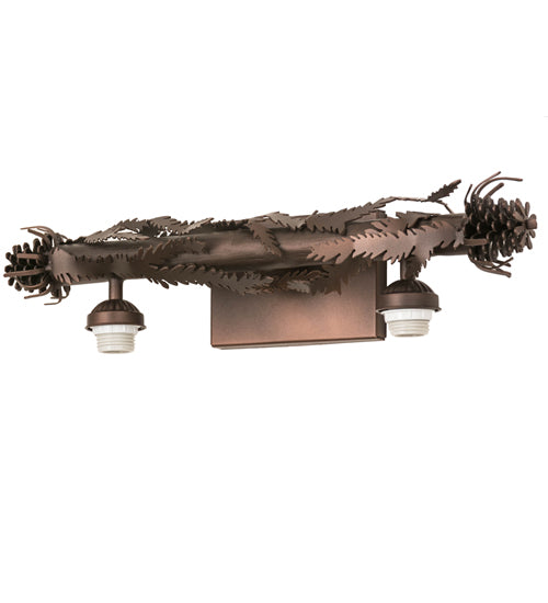 24"W Delta Jadestone 2 Lt Pine Branch Vanity Light