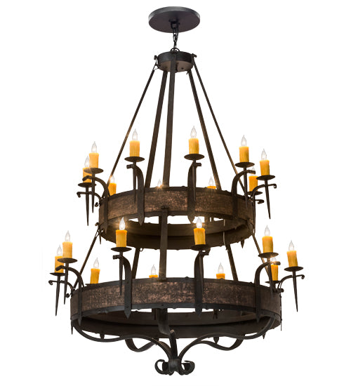 56"W Costello 20 Lt Two Tier Chandelier