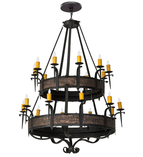 56"W Costello 20 Lt Two Tier Chandelier