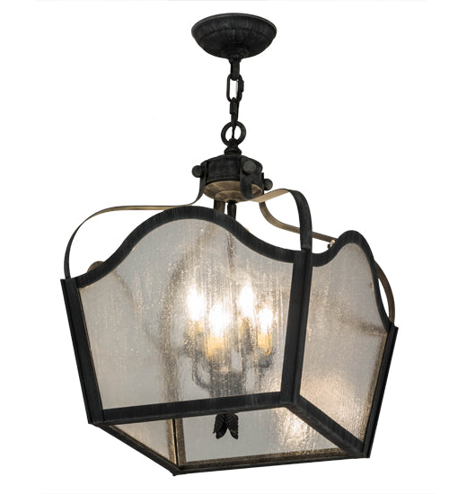 15" Square Terena 4 Light Pendant