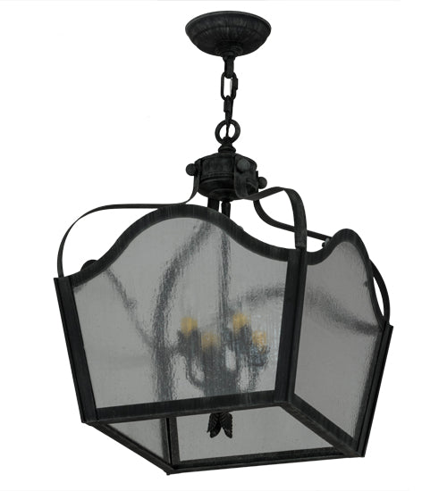 15" Square Terena 4 Light Pendant