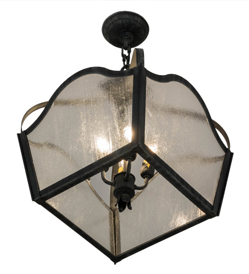 15" Square Terena 4 Light Pendant