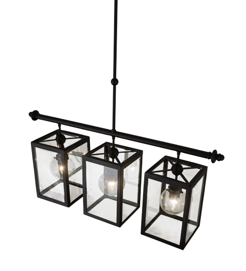 39"L Quadrato Bloc 3 Lt Island Pendant