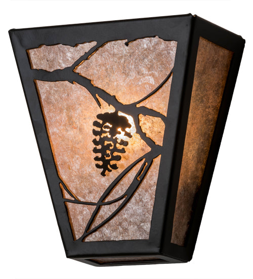 7" Wide Whispering Pines Wall Sconce