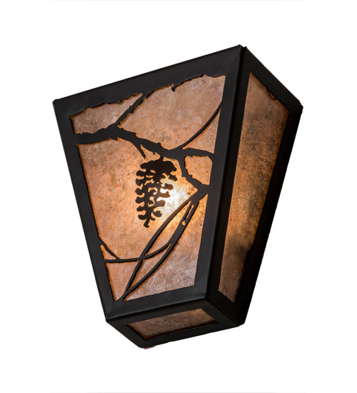 7" Wide Whispering Pines Wall Sconce