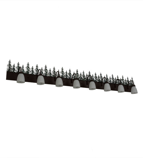 82" Wide Tall Pines 8 Light Vanity Light