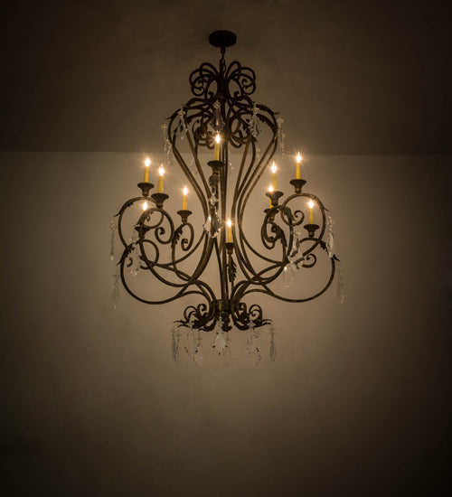 48"W Josephine 10 Lt Chandelier