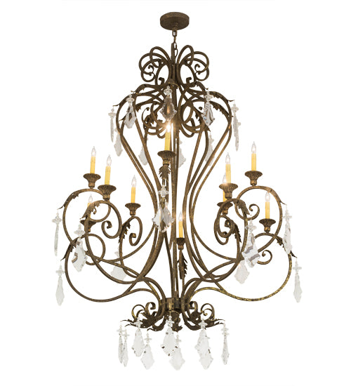 48"W Josephine 10 Lt Chandelier