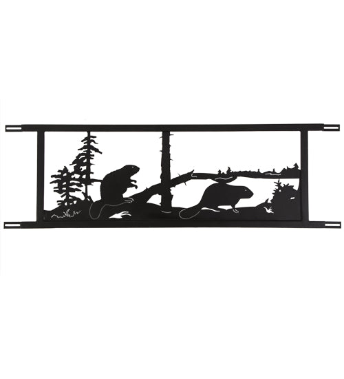 94.5"W Neversink Bridge Beaver Decor