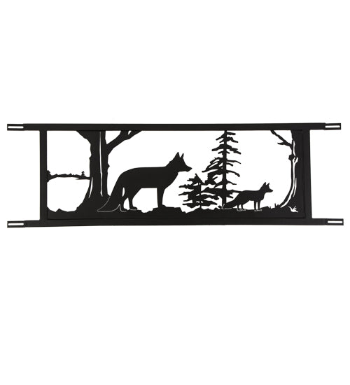 94.5"W Neversink Bridge Fox Decor