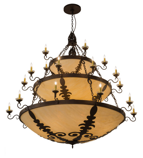 72"W Castellum 3 Tier Chandelier