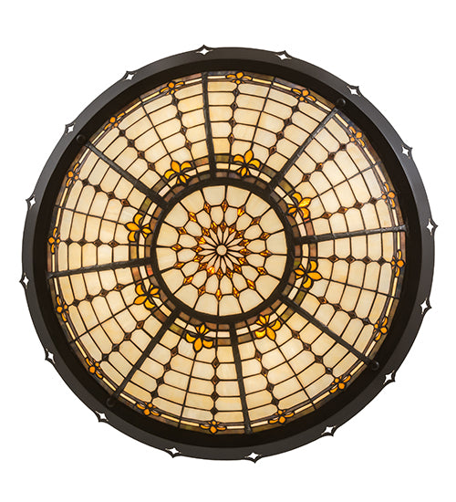 26" Wide Fleur-De-Lite Inverted Pendant