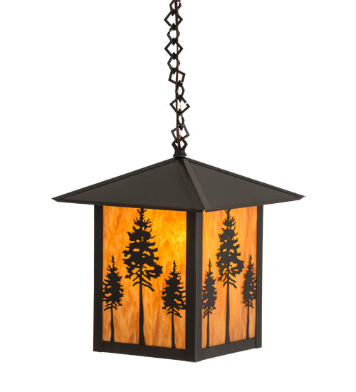 12"Sq Seneca Great Pines Pendant