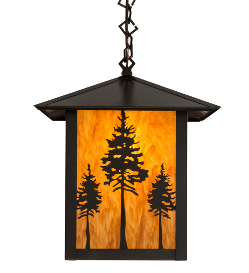 12"Sq Seneca Great Pines Pendant