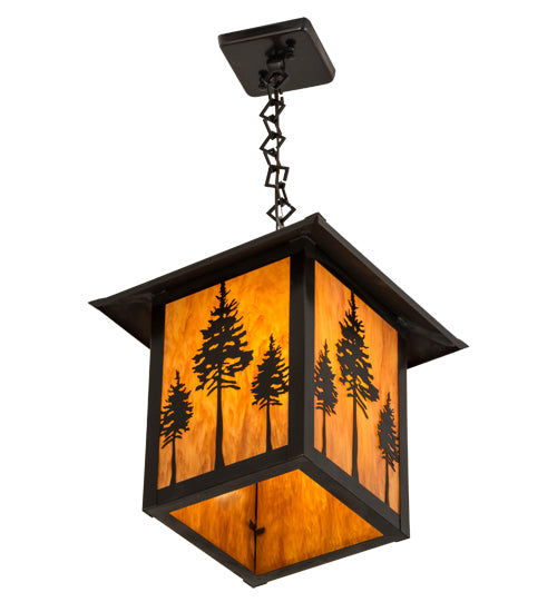 12"Sq Seneca Great Pines Pendant