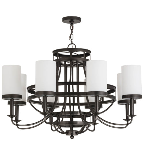 46"W Saxony 8 Lt Chandelier