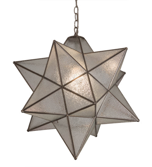 24" Wide Moravian Star Pendant