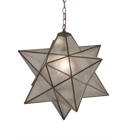 24" Wide Moravian Star Pendant