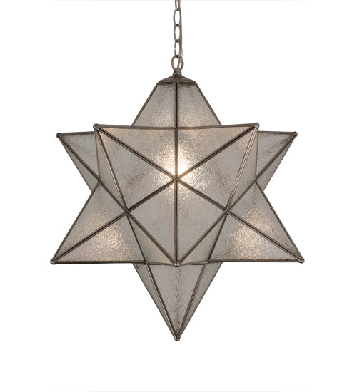 24" Wide Moravian Star Pendant