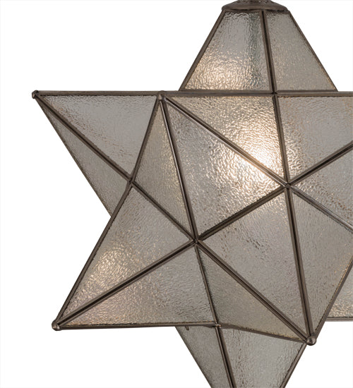 24" Wide Moravian Star Pendant