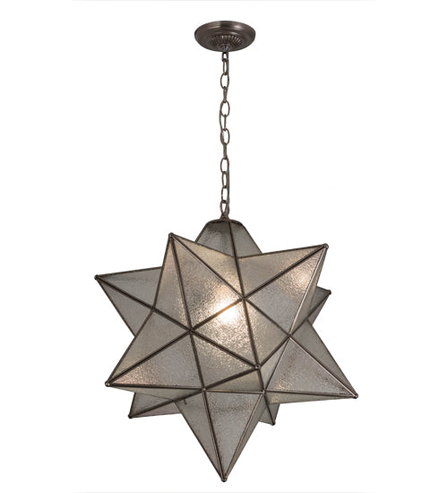 24" Wide Moravian Star Pendant