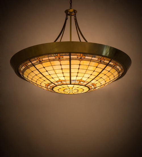 54" Wide Fleur-De-Lite Inverted Pendant