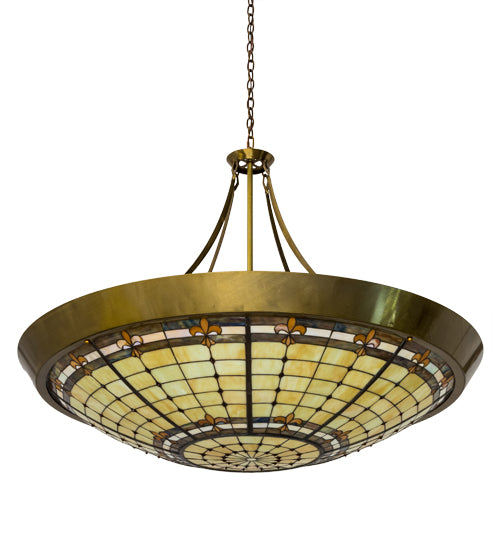 54" Wide Fleur-De-Lite Inverted Pendant