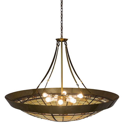 54" Wide Fleur-De-Lite Inverted Pendant