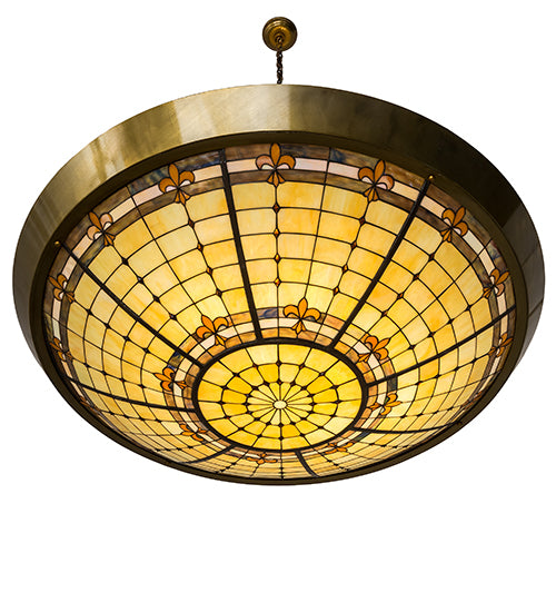 54" Wide Fleur-De-Lite Inverted Pendant