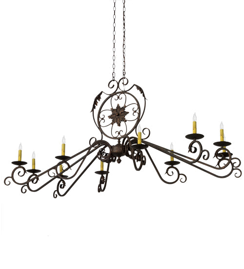 68"L Christabel 10 Lt Chandelier