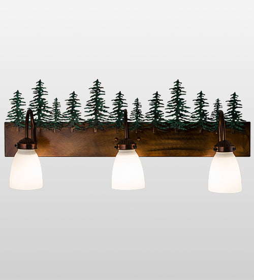 30" Wide Tall Pines 3 Light Vanity