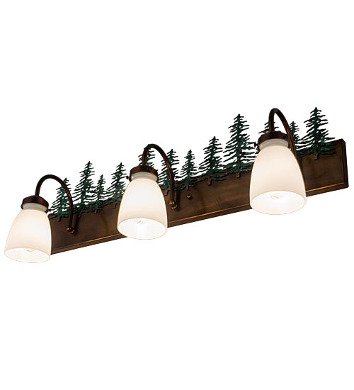 30" Wide Tall Pines 3 Light Vanity