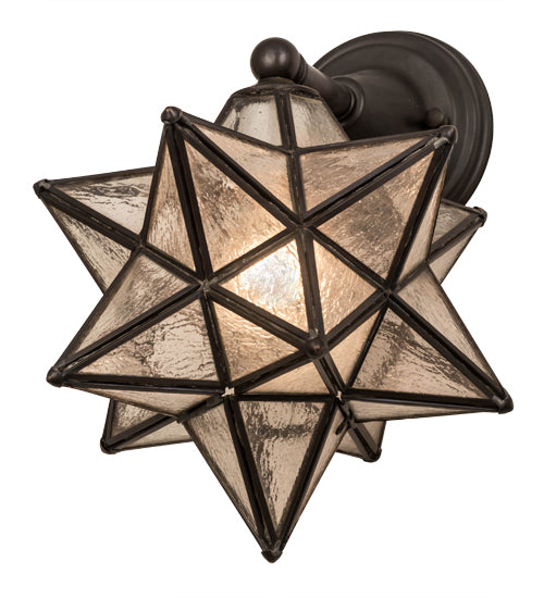 10"W Moravian Star Wall Sconce